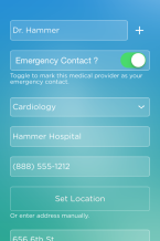 MedDate Provider menu
